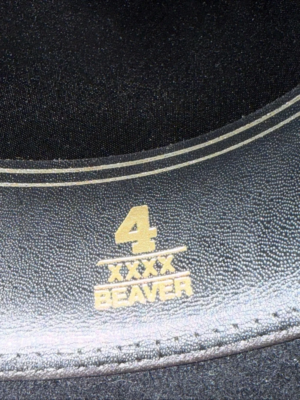 Resistol Dalton 4X Beaver Black Cowboy  Long Oval Hat Size 7 1/8